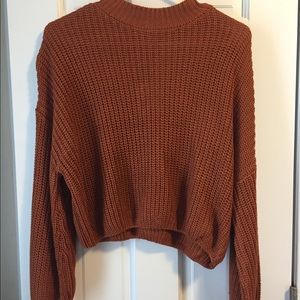 Rust High Neck Sweater Size Small